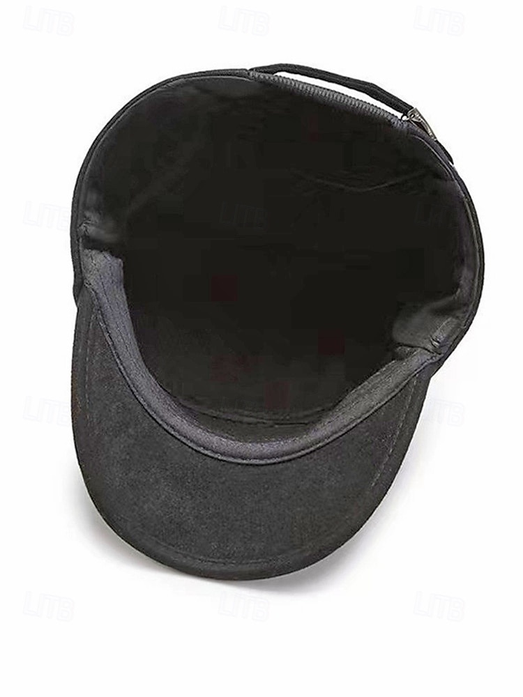 Ανδρικό χειμερινό καπέλο από πολυεστέρα με πτυσσόμενα αυτιά, κομψό και ζεστό, ιδανικό για κρύο καιρό σε εξωτερικούς χώρους 2026 - $11.99 –P9