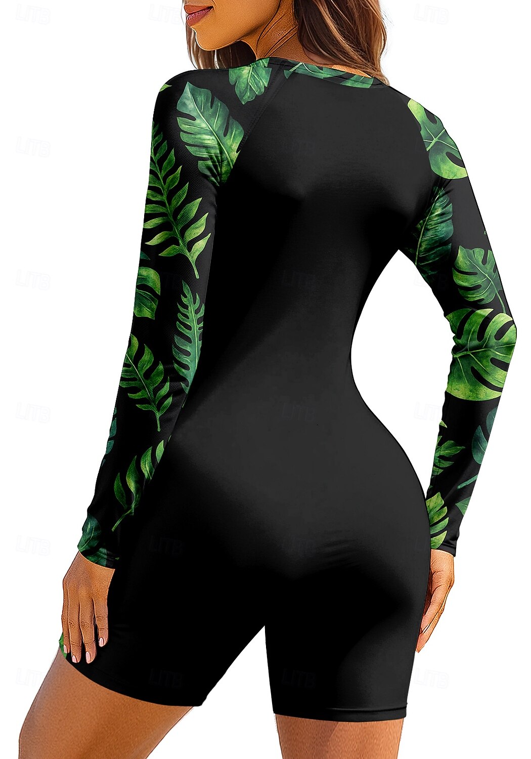 Women's Medium Rash Guard Bathing Suit Athletic Swimwear UV Sun Protection UPF50+ Ultra Light (UL) Long Sleeve Swimwear Sun Shirt Bodysuit Zip Up Removable Pad Front Zip Surfing Beach Water Sports 2025 - $40.99 –P2