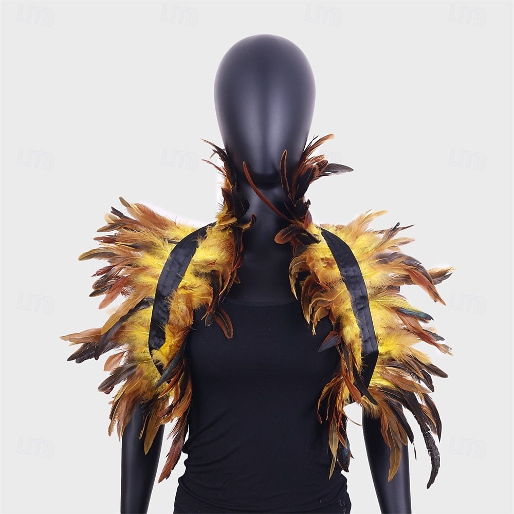 Karnevál 2026 Rio Karnevál Samba Kiegészítők Gótikus Természetes Toll Káplán Sál Vállra Terítő Csipkakolár Halloween Jelmezek Nőknek Brazil Fesztivál Előadási Jelmez 2026 - $13.49 –P6