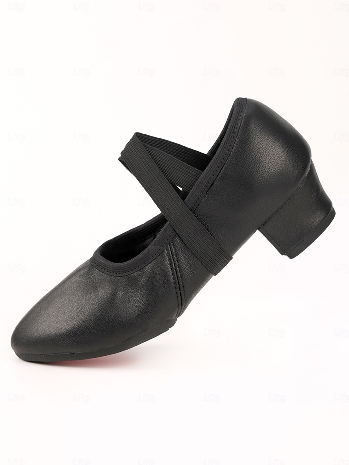 ballerine da donna in pelle marrone chiaro con cinturini elastici incrociati - scarpe da ballo professionali per ragazze e adolescenti &formazione per adulti del 2026 a $32.99 –P2