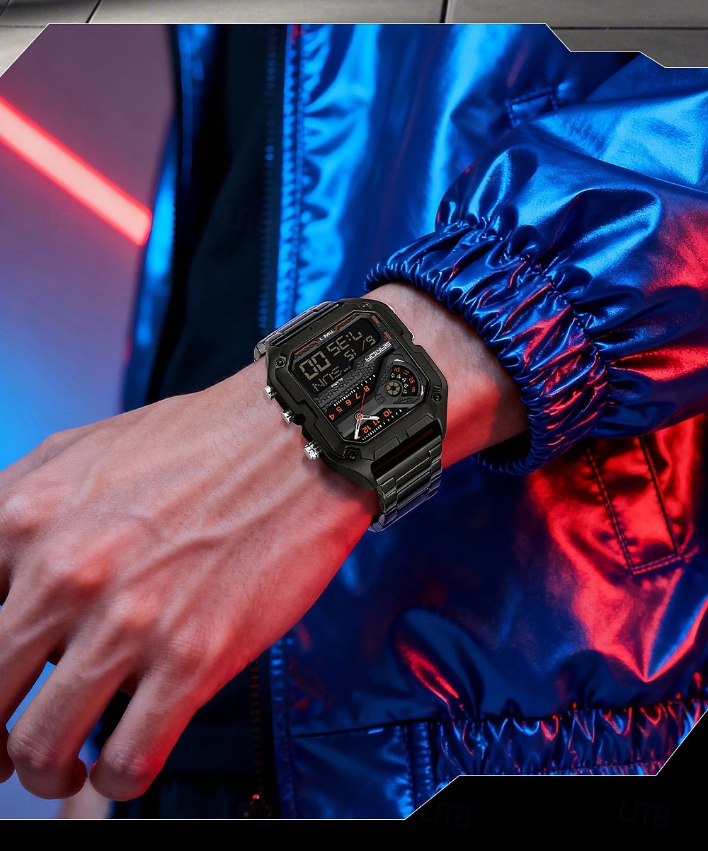 SANDA 6278 Brand Fashion Men's Electronic Watch Multifunction Alarm Clock Luminous Calendar Sports Digital Watches 2026 - $47.99 –P17