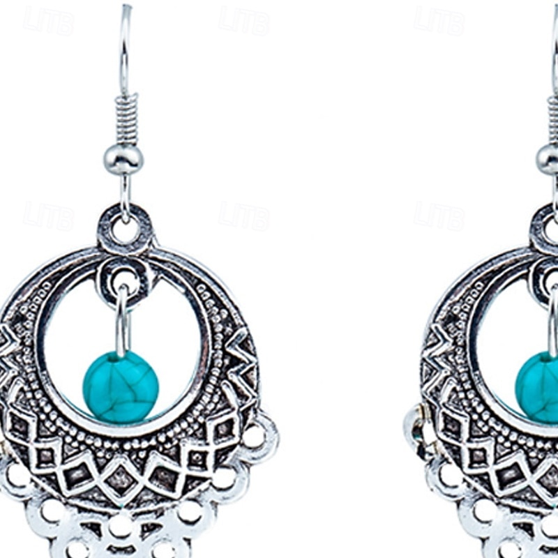 1 Paire Boucles d'oreilles pendantes For Femmes Rue Plage Festival Alliage Le style rétro de 2026 ? $12.49 –P2