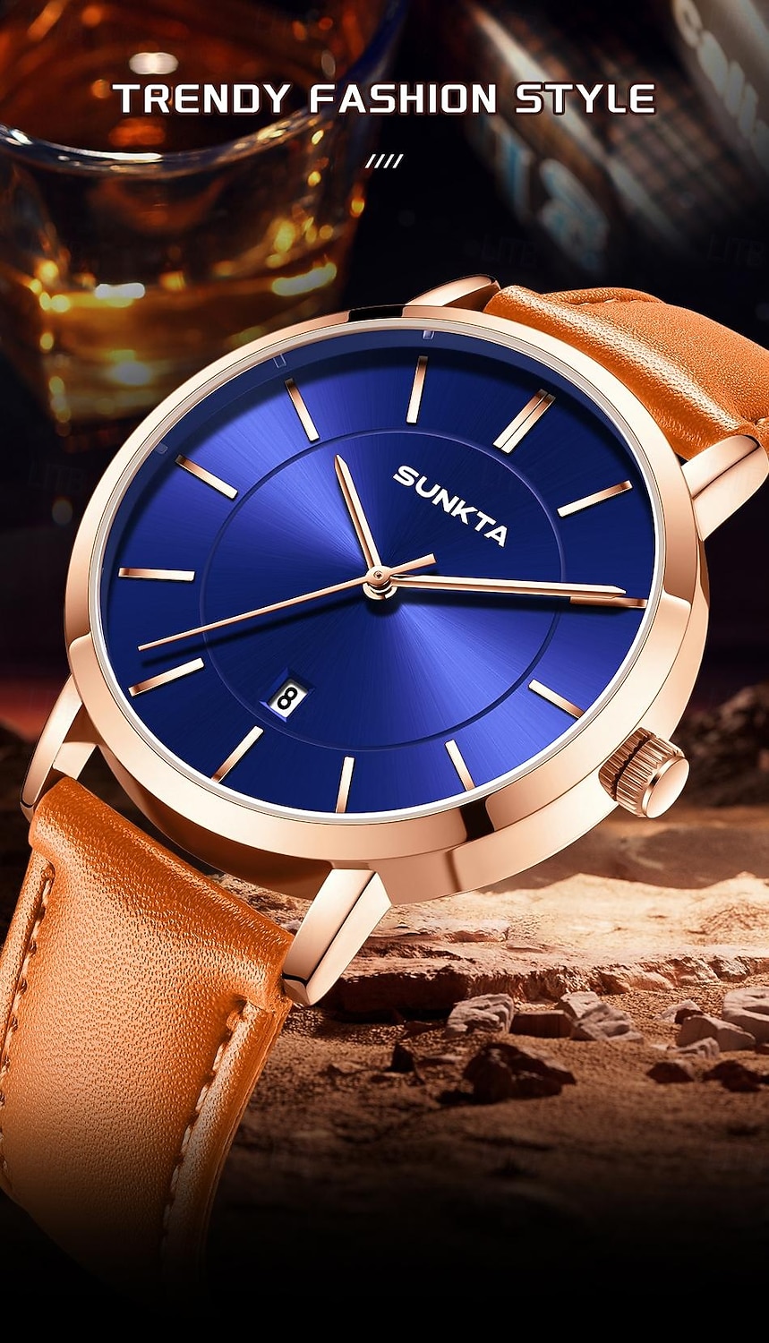 LIGE Men Quartz Watch Business Waterproof PU Leather Watch 2026 - $18.99 –P1