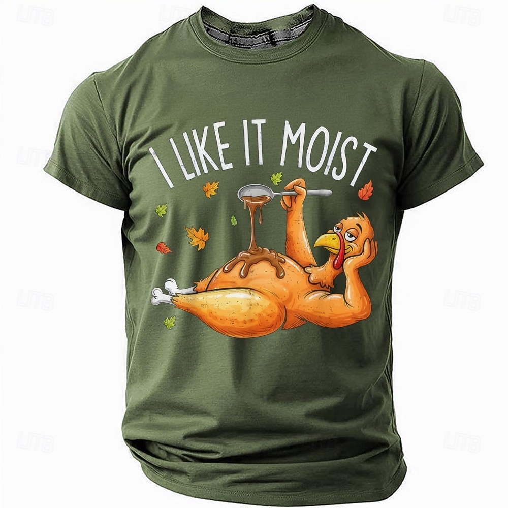 ημέρα των ευχαριστιών Ανδρικά Τουρκία Αστεία αργκό Μπλουζάκι Κοντομάνικο Κοντομάνικη μπλούζα 3D εκτύπωση Στρογγυλή Ψηλή Λαιμόκοψη Πουκάμισο Μοντέρνα Καθημερινά Καθημερινά Δρόμος 2026 - $22.99 –P2