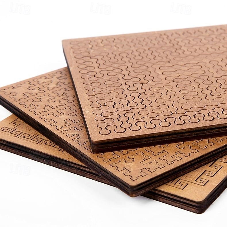 Rompecabezas fractales de madera: un desafiante juego de lógica geométrica para niños y adultos, ideal para aliviar el estrés y fomentar el pensamiento creativo. Un regalo educativo perfecto. 2026 - $21.99 –P5