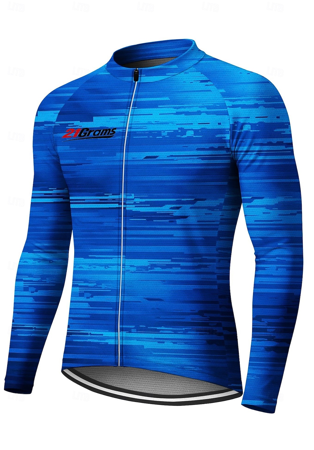 Άντρες Φανέλα ποδηλασίας Ντάουνιλ Τζέρσεϋ Γεωμετρικό Αφηρημένο Χρώμα αντίθεσης Μακρυμάνικο Ποδήλατο Μπλουζάκι Αθλητική μπλούζα Ρούχα συμπίεσης με 3 πίσω τσέπες Ποδηλασία Βουνού Ποδηλασία Δρόμου 2026 - $32.99 –P1