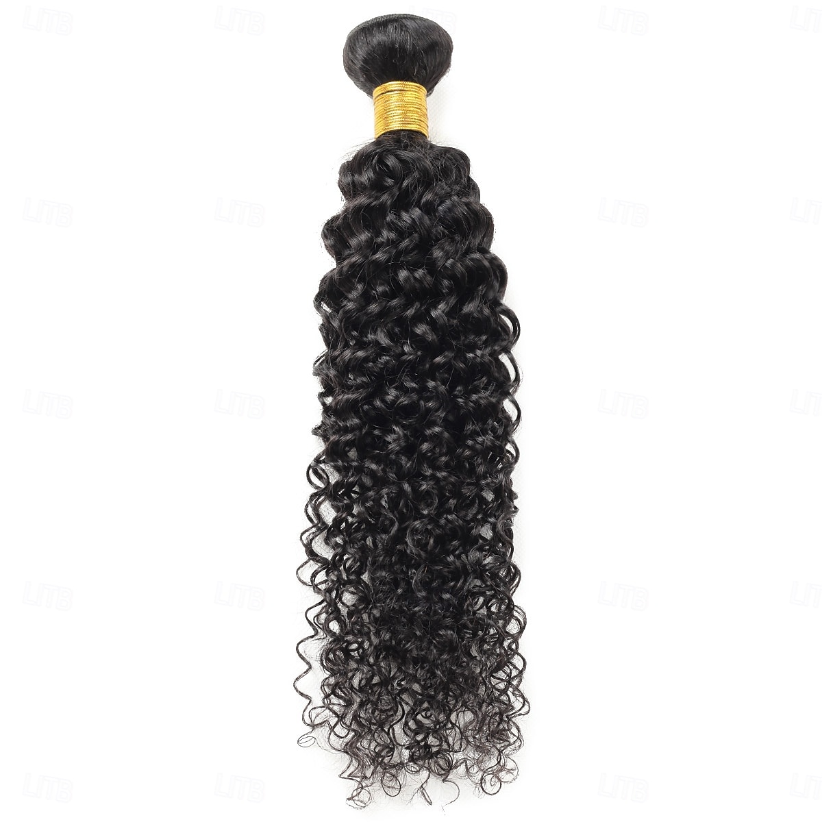 Brazilian Human Hair 1B # Natural Black Color  Curly Wave Human Hair 1 Bundle 10-30 inches 2026 - $56.99 –P1