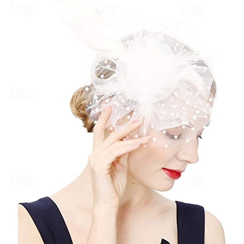 Headdress Feathers Beads Wedding Birthday Elegant Vintage With Rhinestone Headpiece Headwear 2026 - $16.49 –P2