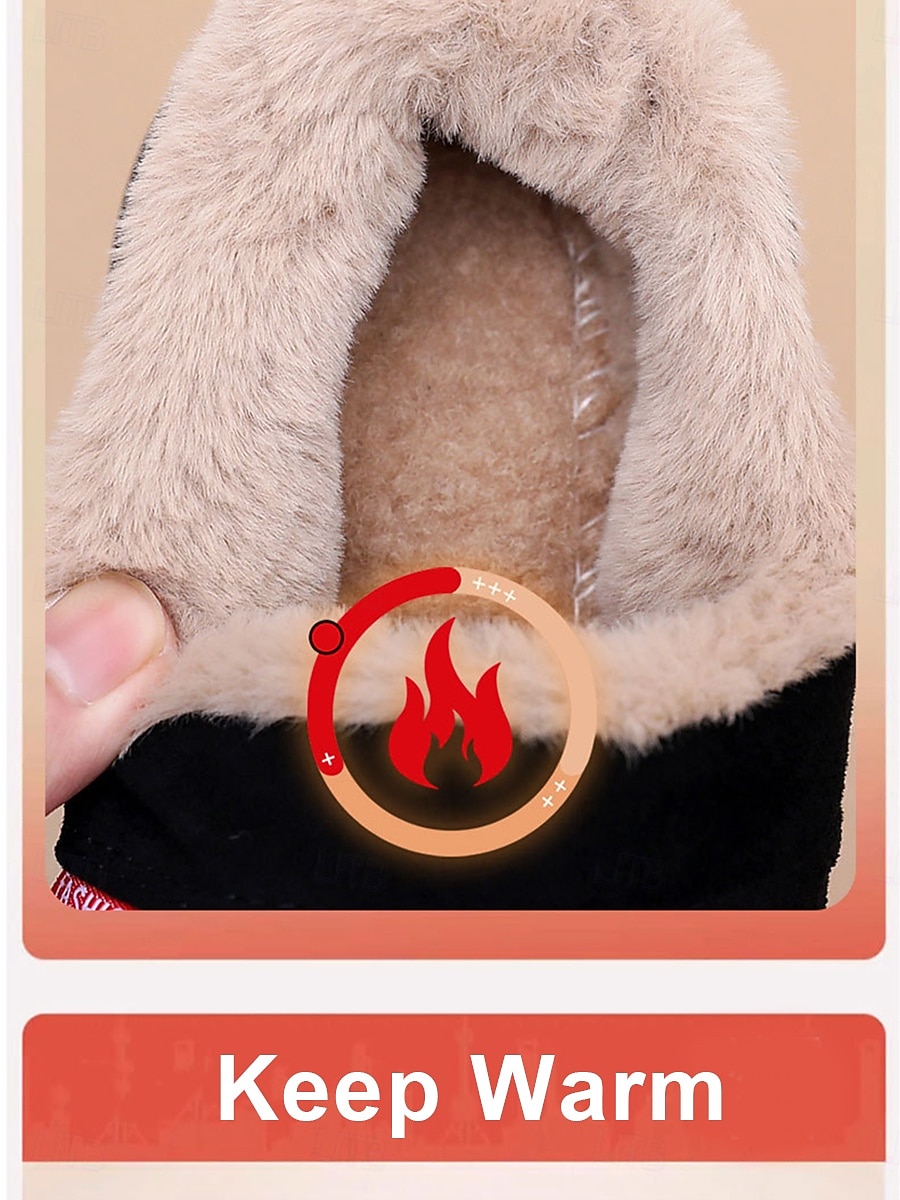 Women's Camel Warm Quilted Wide Fit Slip-On Winter Shoes – Anti-Slip Outdoor Walking Shoes for Snow Days, Travel, Commuting and Daily Wear 2026 - $26.99 –P3