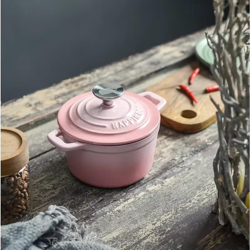 Panela de ferro fundido esmaltada mini de 1 litro de 2026 por $77.99 –P8
