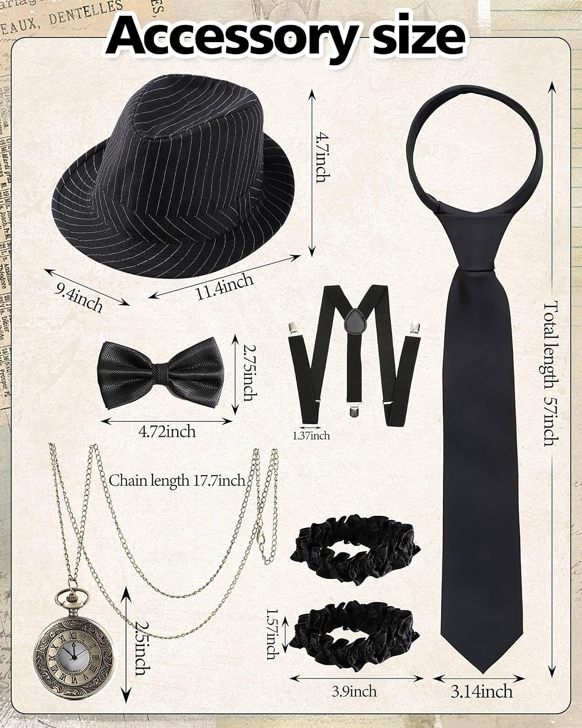 Setti Möly 20s 1920-luku Retro / vintage Asut Liivi Liivit lisävarusteiden kanssa Suuri Gatsby Herrasmies Muoti Naamiaispuku Miesten Halloween Karnevaali Naamiaiset Tanssiaiset Tyttöjen polttarit 2026 - $47.99 –P16