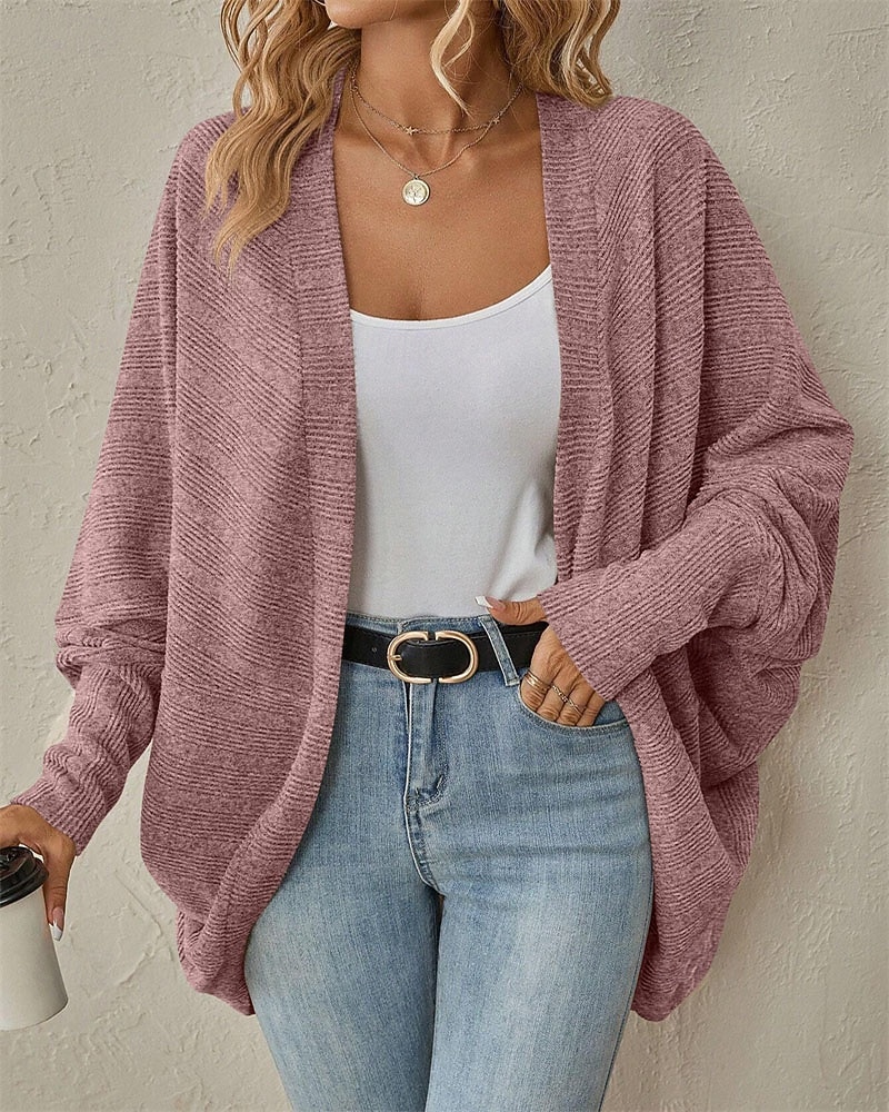Damen Pullover Strickjacke Elegant Mode Niedlich Einfarbig V Ausschnitt Patchwork Gestrickt Langarm Normale Oberteile Stricken Outdoor Heim Arbeit Blau Schwarz Herbst Winter 2026 - $29.99 –P3
