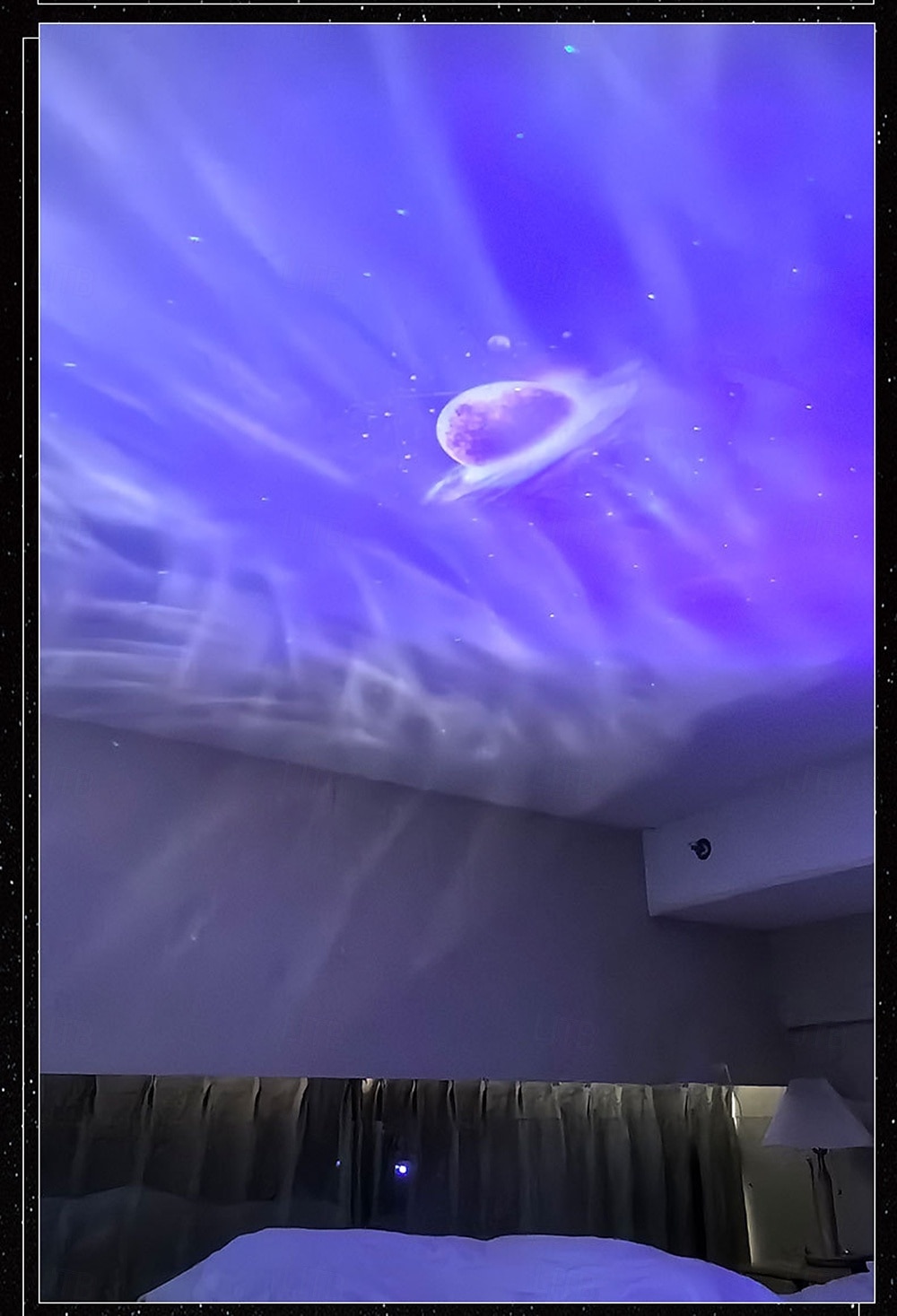 Uusi äänen projektivalo Bluetooth-sovellus kaukosäätimellä valkoisen kohinan tunnelma pieni yövalo tunnelmavalon koditeatteri syntymäpäivä ystävänpäivälahja 2026 - $41.99 –P3