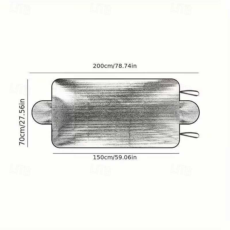 Winterliche Auto-Windschutzscheibenabdeckung, Schnee &Frostschutz, staub- und hitzebeständiger Sonnenschutz, einfach zu montierende, flexible Windschutzscheibenabdeckung für die meisten Fahrzeuge, 2026 - $12.49 –P6