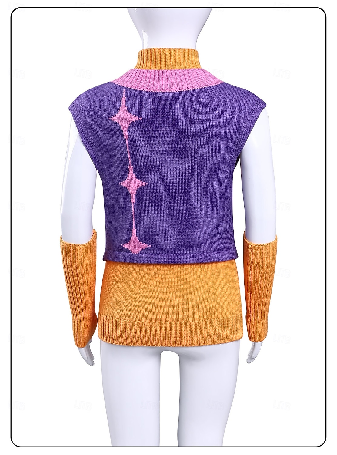 Inspirado en ídolos coreanos Estrella del pop Cazadores de demonios Chaleco de punto Vestido llamativo Disfraz de carnaval Ídolo virtual for Mujer Chica Adultos Víspera de Todos los Santos Carnaval 2026 - $77.99 –P6