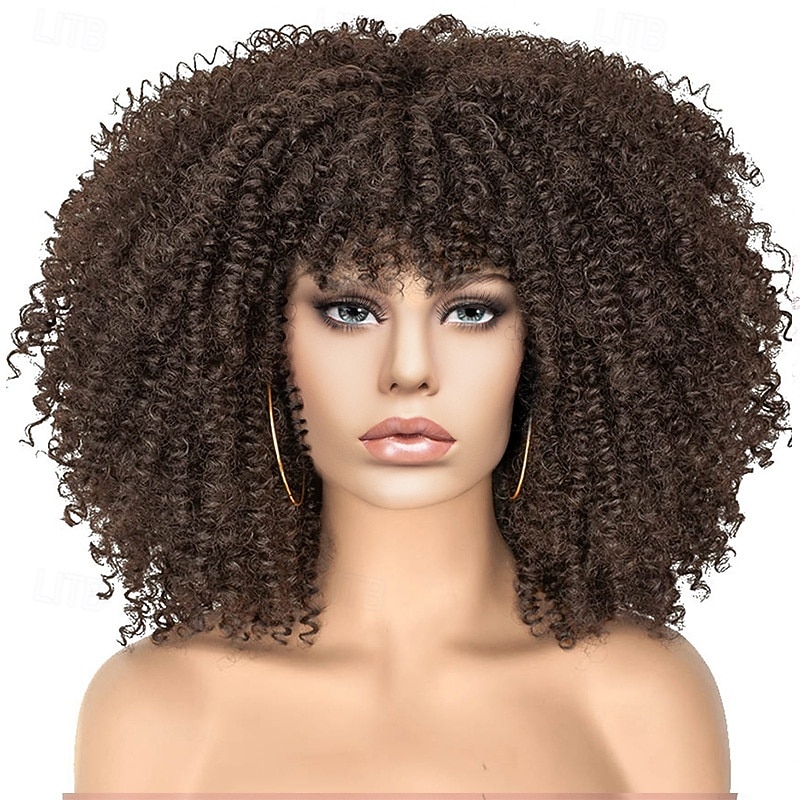 Carnival Wig 2026 Blonde Pink Red Afro Afro Curly Short Synthetic Festival Wig Mardi Gras Parade Cosplay Costume Hair for Women 2026 - $23.99 –P16