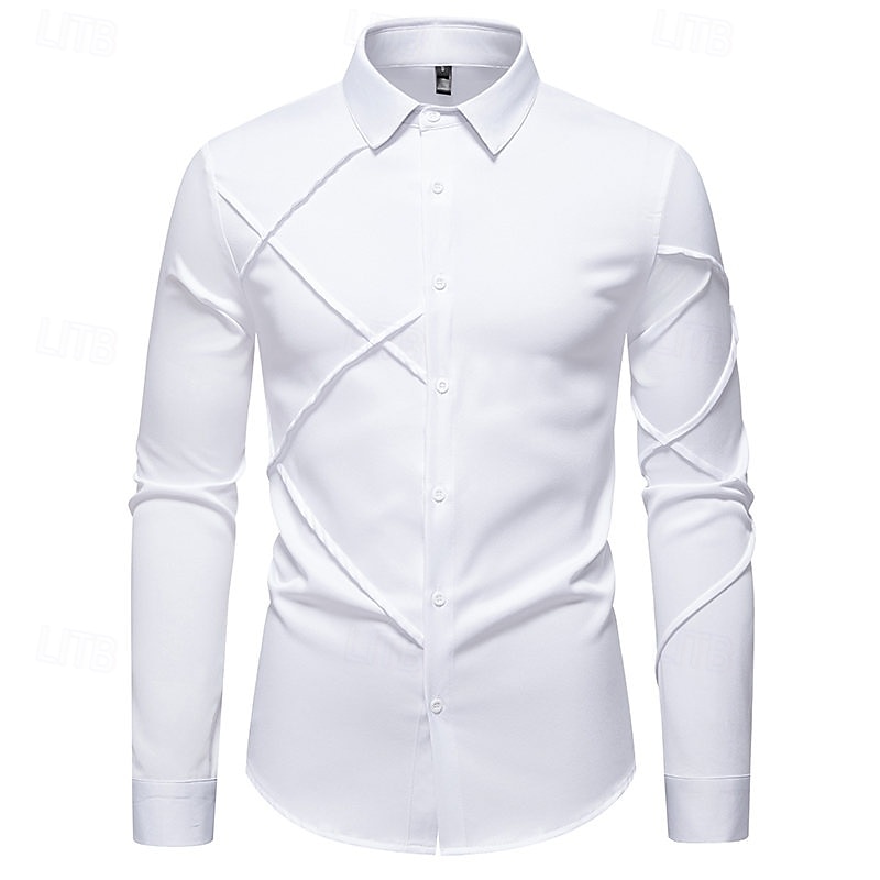 Loucos anos 20 Anos 20 Retro Vintage Blusa / Camisa Mafioso Padrinho Corte Justo Fantasia Homens Baile de Máscaras Traje de festa para noite Negócio / Cerimônia / Casamento Festa de Solteira Adulto de 2026 por $32.99 –P2