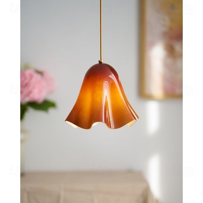 lampada a sospensione in vetro artistico - lampada da soffitto moderna ispirata alla fioritura del 2025 a $299.99 –P14