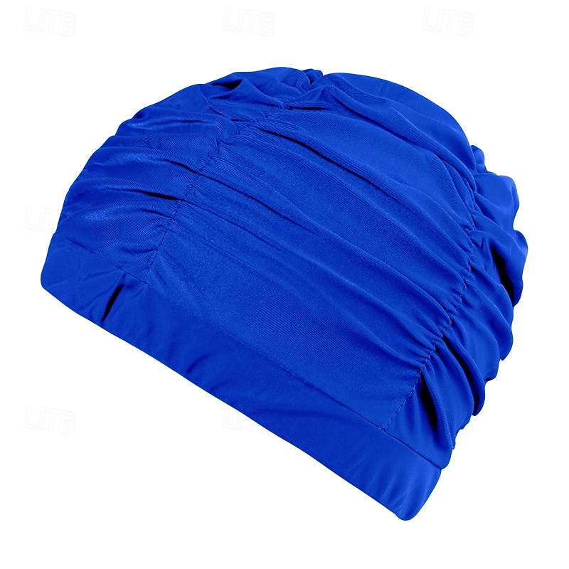 Ruched Swim Cap Shower Caps Bathing Cap for Adults Polyester / Polyamide Waterproof Hair Protection Surfing Beach 2026 - $5.49 –P7