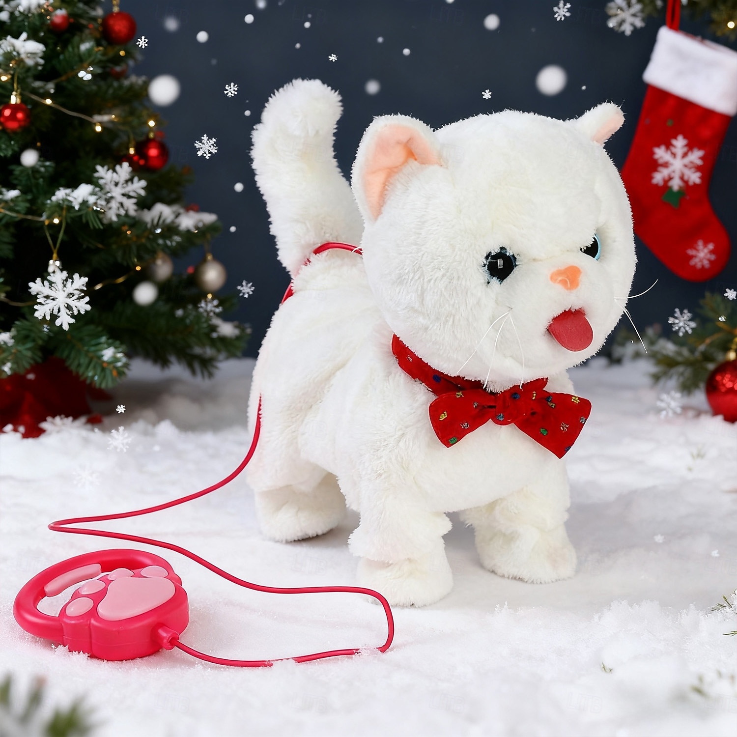 Ideali regali di Natale per i nipoti ragazze e ragazzi giocattolo elettronico di gatto robot con telecomando peluche interattivo cammina canta regalo per bambine e bambini di età 3-6 anni del 2025 a $38.99 –P4