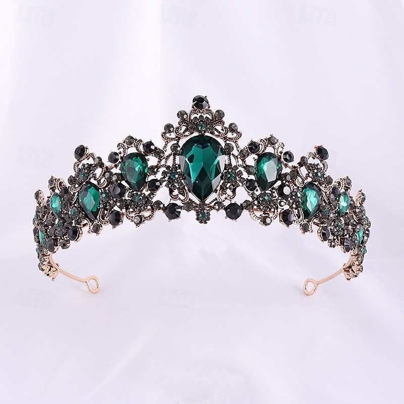 Crown Tiaras Pään koriste Metalliseos Häät Syntymäpäivä Tyylikäs Vintage Kanssa Tekojalokivi Päähine Päähineet 2026 - $17.49 –P7