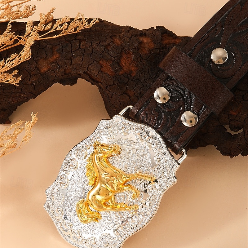 Per uomo Cintura Fibbia automatica Rilascio rapido Pelle PU Lega Vintage Durevole Regolabile Cavallo Marrone Caffè All'aperto Quotidiano Cintura Vita del 2026 a $18.99 –P6