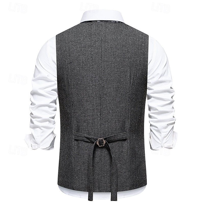Retro Vintage Roaring 20s 1920s Vest The Great Gatsby Gangster Fancy Dress Men's Halloween Carnival Masquerade Party & Evening Adults' Vest 2026 - $32.99 –P6