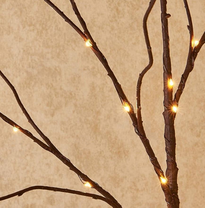 Светящиеся ветви на батарейках гирлянды фонарики из ивы для домашнего украшения спальни камина праздничного декора для использования внутри и снаружи (ваза не включена) 2026 - $16.99 –P6