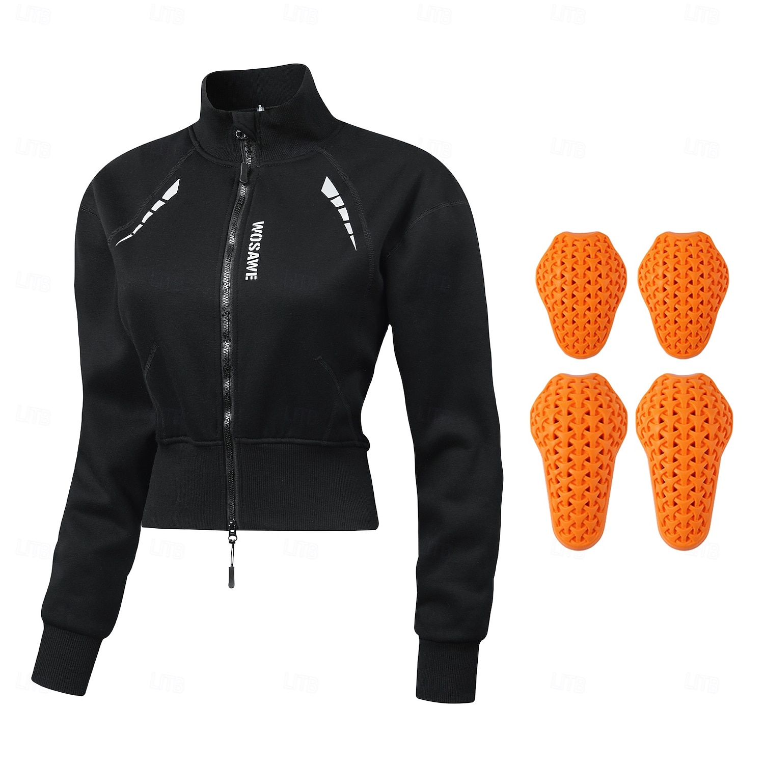 Mujer Chaqueta de Ciclismo Jersey de descenso Manga Larga MTB Bicicleta Montaña Ciclismo Carretera Invierno Otoño Negro / naranja Naranja blanco Color sólido Bicicleta Mantiene abrigado Cremallera 2026 - $134.99 –P1