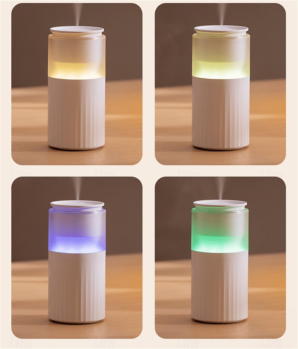 1 ks USB/dobíjecí zvlhčovač vzduchu 250 ml mlhový zvlhčovač teplé bílé noční světlo RGB lampa tichý studený mlhový difuzér 2026 - $32.99 –P4