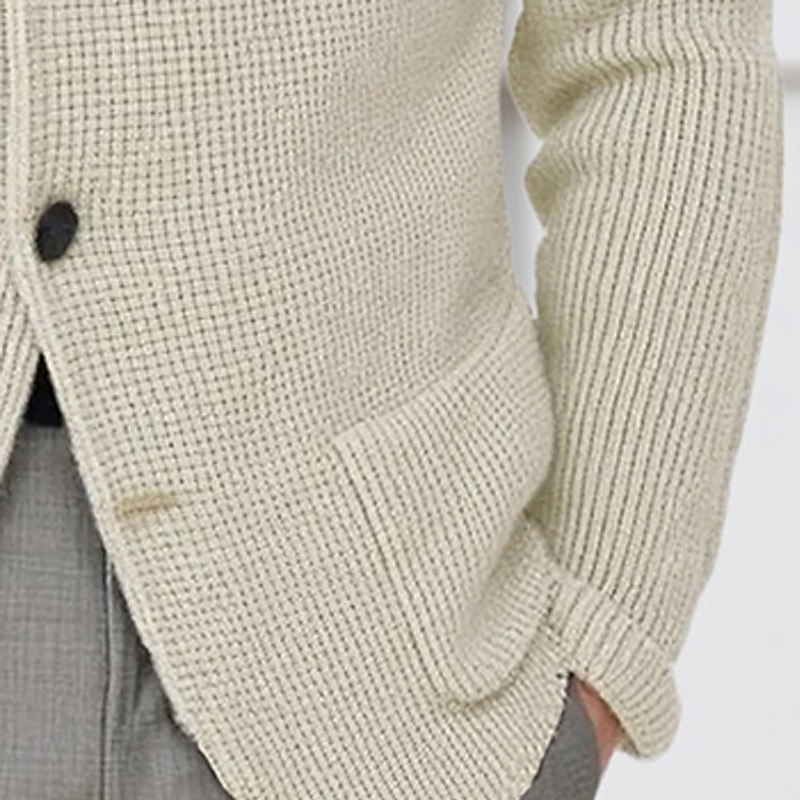 Per uomo Felpa Cardigan A Coste Maglia Top Regolari Lavorato a maglia Bottonato Semplice Colletto Mao Vacanza Moda Casuale Abbigliamento quotidiano Abbigliamento Primavera & Autunno Blu Nero S M L del 2026 a $30.99 –P13