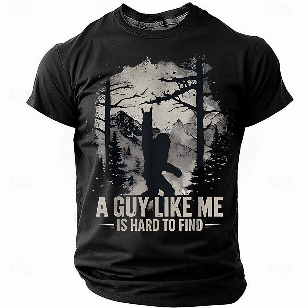 Homme T-shirt Drôle Bigfoot Col rond Vêtement Tenue Impression 3D Extérieur Bureau Rue Manche Courte Mode Quotidien Classique de 2026 ? $21.99 –P1