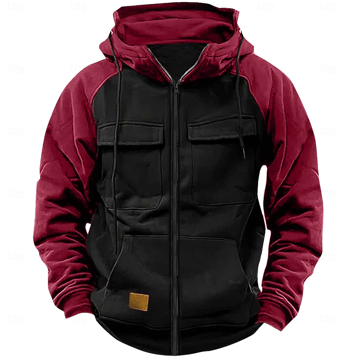 Homens Moletom Full Zip Hoodie Moletom Tático Vermelho Vinho Preto Rosa Verde Tropa Azul Com Capuz Tecido Tático Desportos e Ar livre Diário Roupa de rua Legal Casual Inverno Primavera & Outono Roupa de 2026 por $20.99 –P2