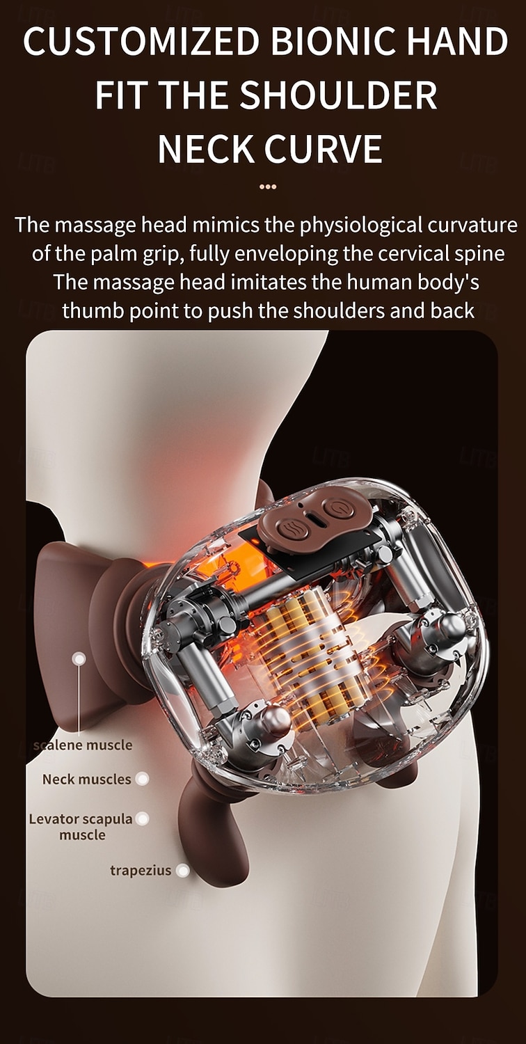 New Oblique Square Massager Shoulder and Neck Massager Cervical Hot Compress Home Cervical Massager Perfect Birthday Valentine's Day Gift for Boys and Girls for and Thanksgiving 2026 - $51.99 –P7