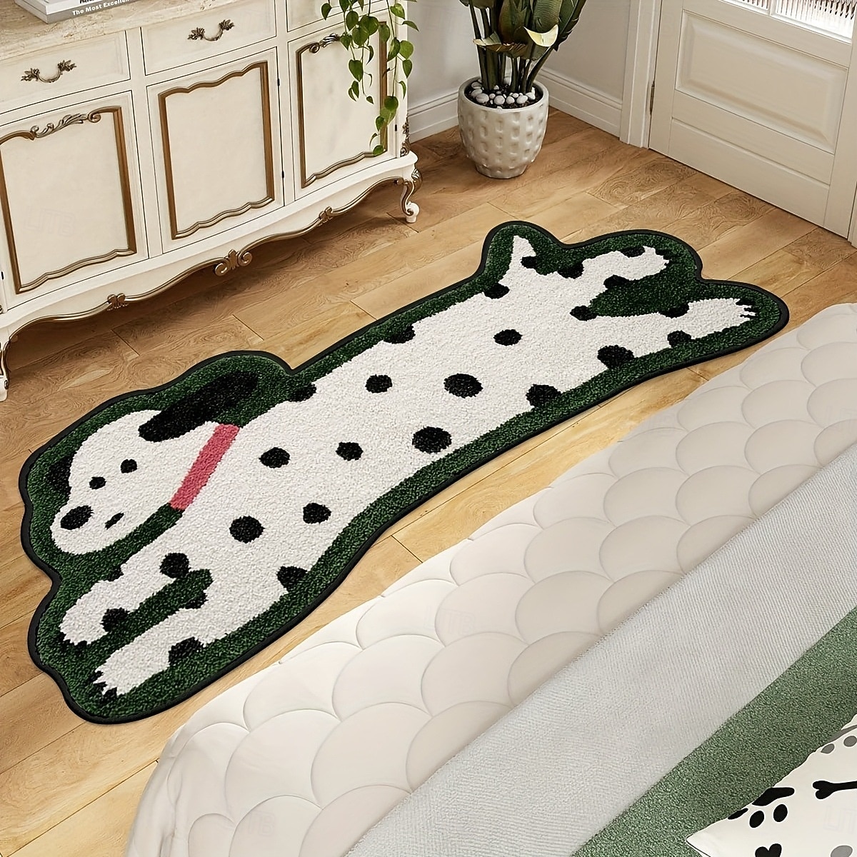 2026年 ランナーラグ かわいい犬の形をした豪華なカーペット 柔らかくて厚いフロアマット 寝室 リビングルーム ソファ用 ホームデコレーション 洗濯機洗い可能 滑り止め装飾マット  コレクション – $12.99 –P2
