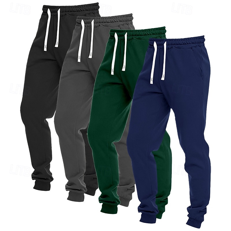 Ανδρικά Αθλητικές Φόρμες Παντελόνι Fleece Τζόγκκερ Παντελόνια Casual παντελόνι Κορδόνι Τσέπη Ελαστική μέση Σκέτο Άνεση Πλήρες μήκος ΕΞΩΤΕΡΙΚΟΥ ΧΩΡΟΥ Καθημερινά Απλός Κλασσικό στυλ 1 2 Μικροελαστικό 2026 - $42.99 –P5