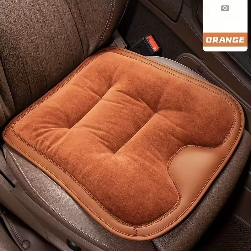 Car Seat Cushion - All-Season Plush Soft Warm Brown Portable & Removable Cover Thickened Winter Weight-Saving Design Non-Slip Backrest for Driver/Passenger Fits Most SUVs Trucks (Easy-Clean) 2026 - $30.99 –P5