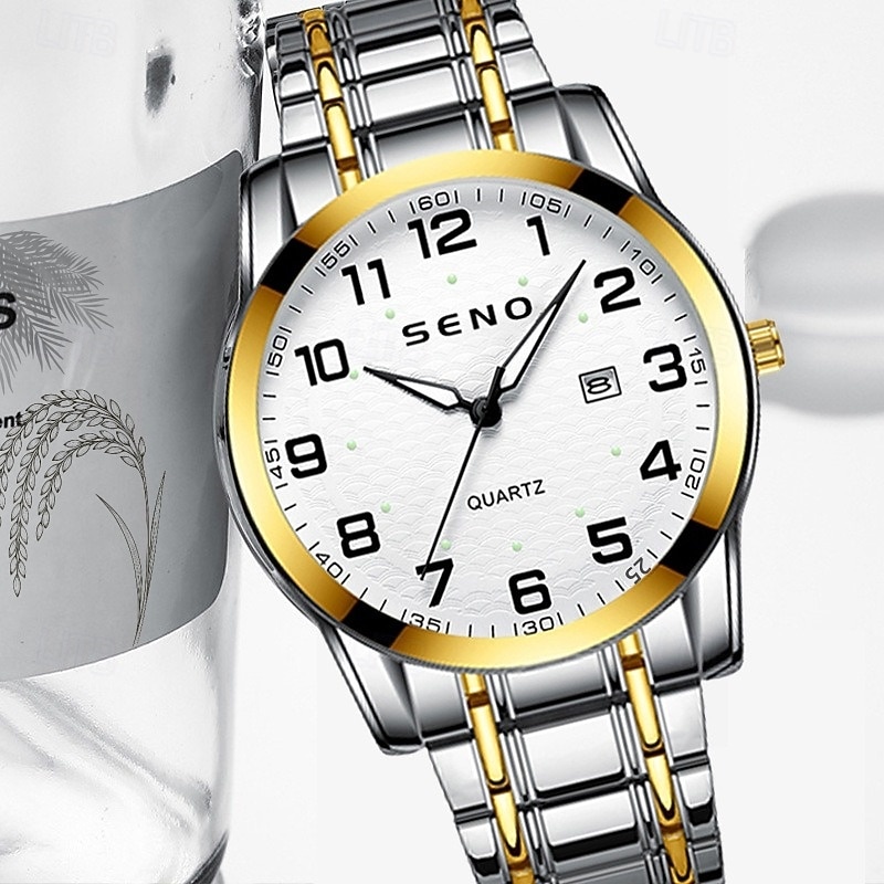 Современные мужские наручные часы, модные мужские кварцевые часы с календарем и светящимся цифровым циферблатом – лучший выбор подарка для мужчин. 2025 - $18.99 –P9