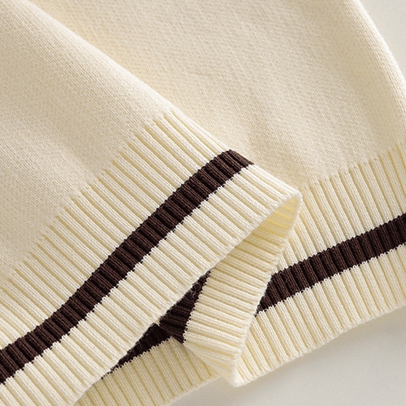 Barn Pojkar Pullover tröja Färgblock Ärmlös V-ringad Utomhus Mode Marinblå Höst Kläder 4-12 år 2026 - $23.99 –P7