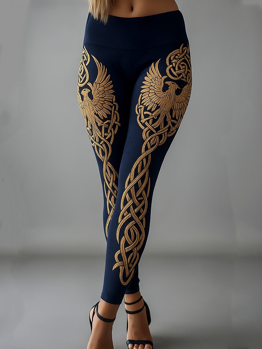 Γυναικείες Βίκινγκ Μπόχο Κολάν Vintage Εθνοτική Στιλ Ολόκληρου Μήκους Ψηλόμεσα Γραφικά Αφηρημένα 3D Εκτύπωση Γρήγορο Στέγνωμα Αερισμός Μαλακά Ελαστικά Επίσημα Διακοπές Ροζ Καλοκαίρι Άνοιξη Φθινόπωρο 2025 - $19.99 –P5