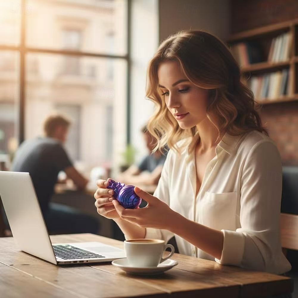 צעצועי פידג'ט כדור הדפסה תלת מימדית, כדור הילוך צעצוע פידג'ט נוזלי מסתובב כדור זרימת נוזל עם עיצוב מסתובב שולחן אינטראקטיבי, צעצועים למשרד, בית ולנסיעות, צעצועי הקלה בחרדה 2026 - $13.49 –P5