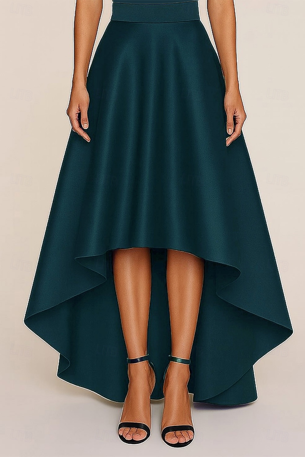 Fustă formați pentru femei croială A pentru nuntă formală invitat la nuntă seară formală satin elegant lungime până la podea 2025 - $59.99 –P7