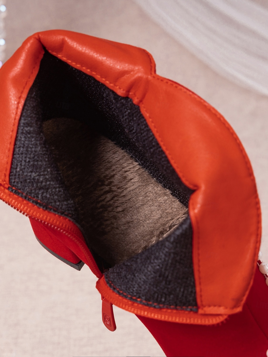 Rote Damen-Ankle-Boots mit Imitationsperlenbesatz – eleganter Festtagsstil, weiches Futter, praktischer seitlicher Reißverschluss, perfekt für Weihnachtsfeiern, Winteroutfits, Familienfeste und als Geschenk. 2026 - $59.99 –P8