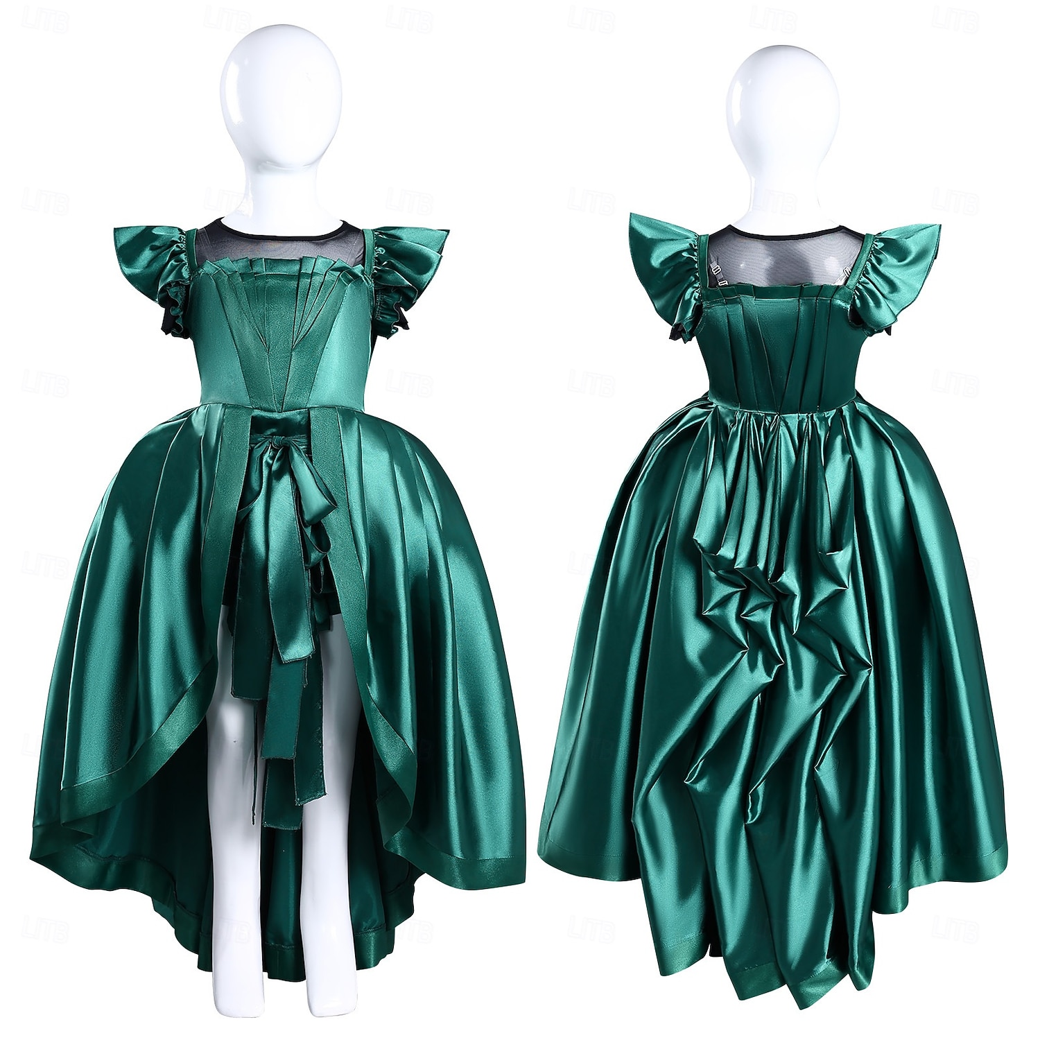Gotycki horror Agnieszka Sukienka Kostium Fantazyjne przebranie Cosplay for Damskie Dla dziewczynek Dla dzieci Dla dorosłych Halloween Karnawał Spektakl Impreza Edukacyjne przebieranki 2026 - QAR 444.08 –P5