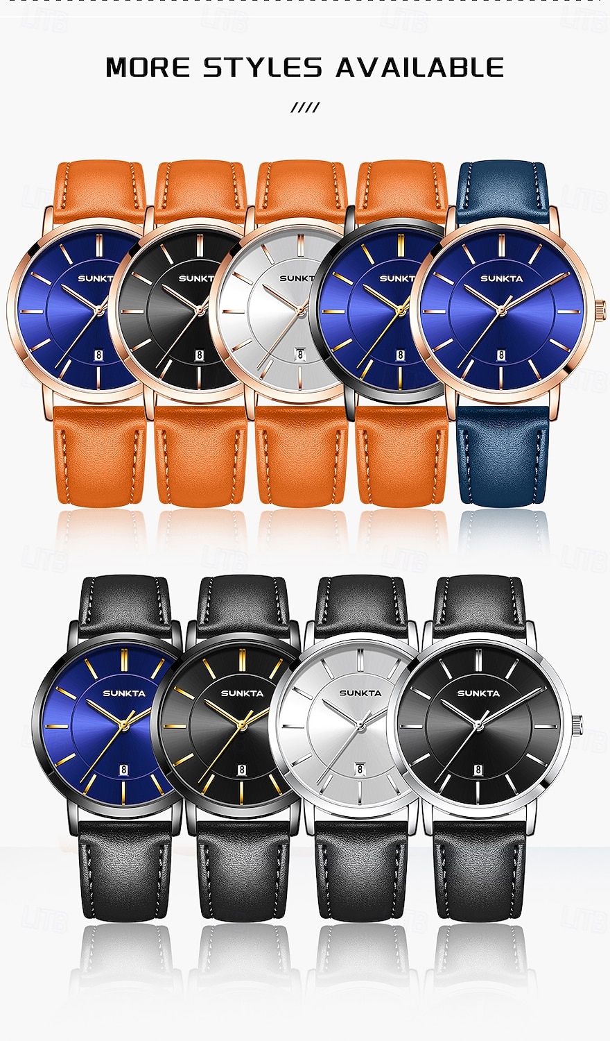 LIGE Men Quartz Watch Business Waterproof PU Leather Watch 2026 - $18.99 –P6