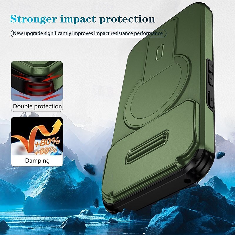 телефон Кейс для Назначение Google Пиксель 10 Про Пиксель 10 Пиксель 9 Про Пиксель 9 Кейс на заднюю панель со стендом Защита от удара броня ПК Кожа PU 2025 - $11.99 –P2