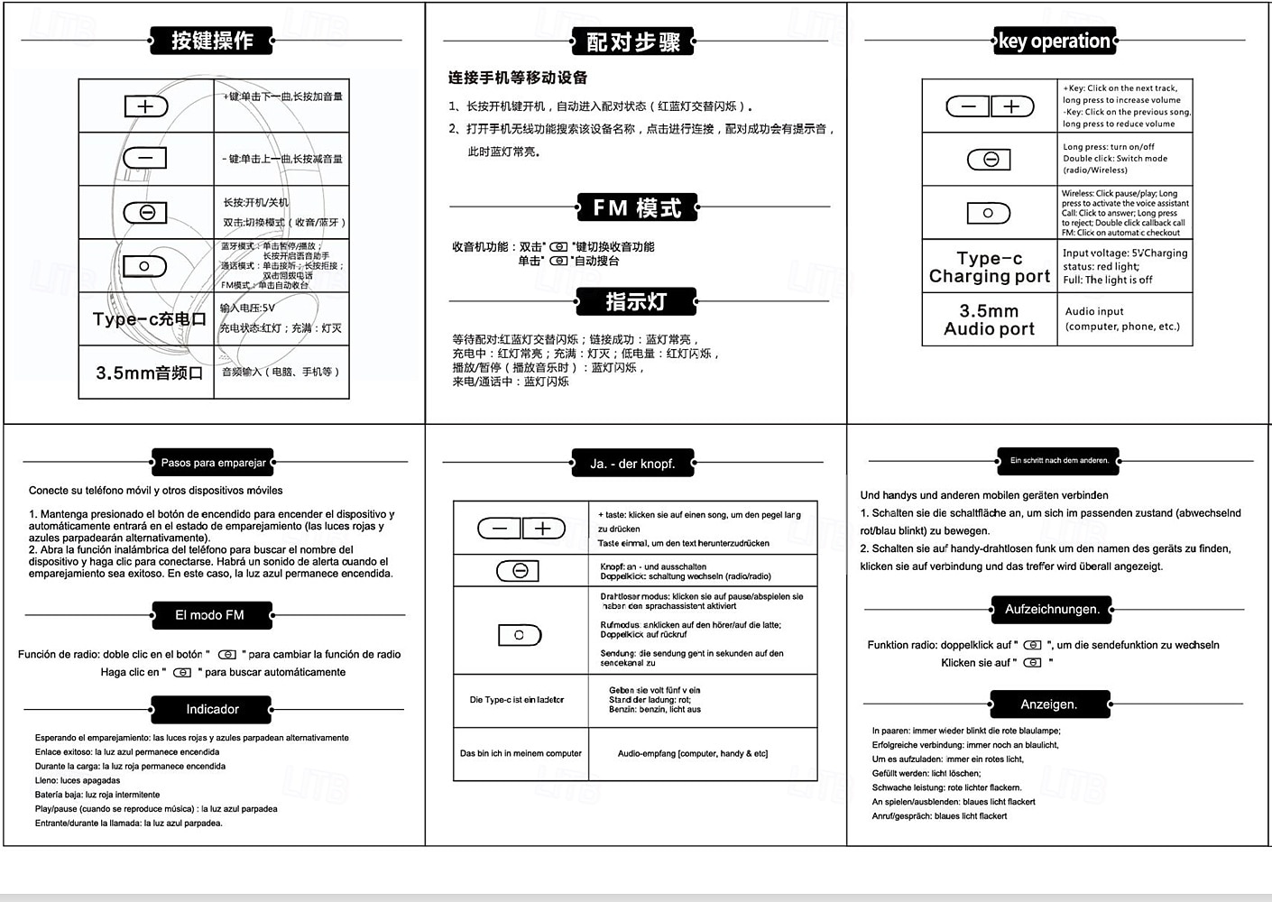 H9 2025 New  Wireless Earphones Equipped with 5.3 Chip Intelligent Noise Reduction Lower Loss More Stable Connection Game Mode Foldable Earphones Suitable for Travel Home Work Mobile Phones 2025 - $23.99 –P16