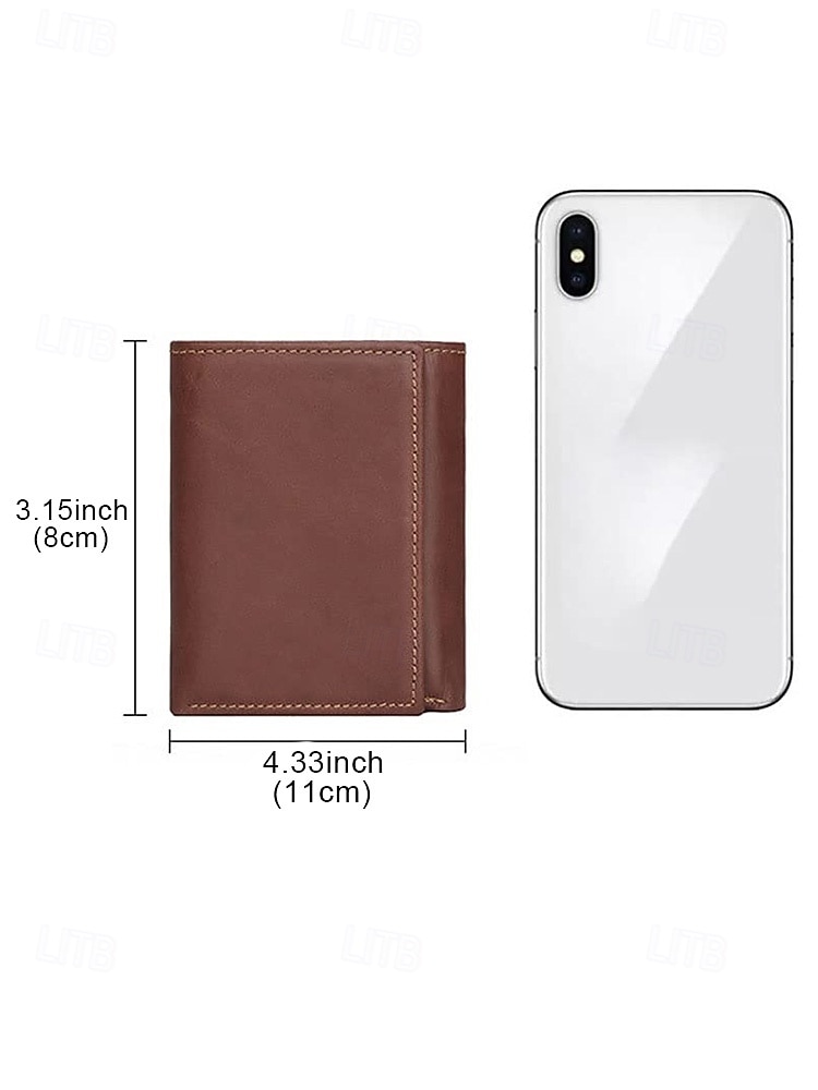 Men's Premium Leather Wallet – RFID Blocking, Multiple Color Options, Slim and Stylish Design for Secure Travel & Daily Use 2026 - $26.99 –P7