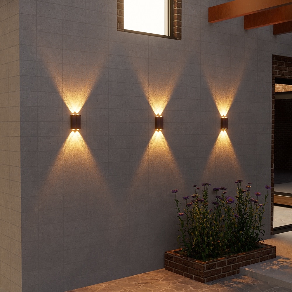 Conjunto de 4 luminárias solares de parede para exterior, à prova d'água, para pátio, jardim, varanda, cerca ou alpendre, ideais para decoração de Natal e feriados. de 2026 por $32.99 –P10