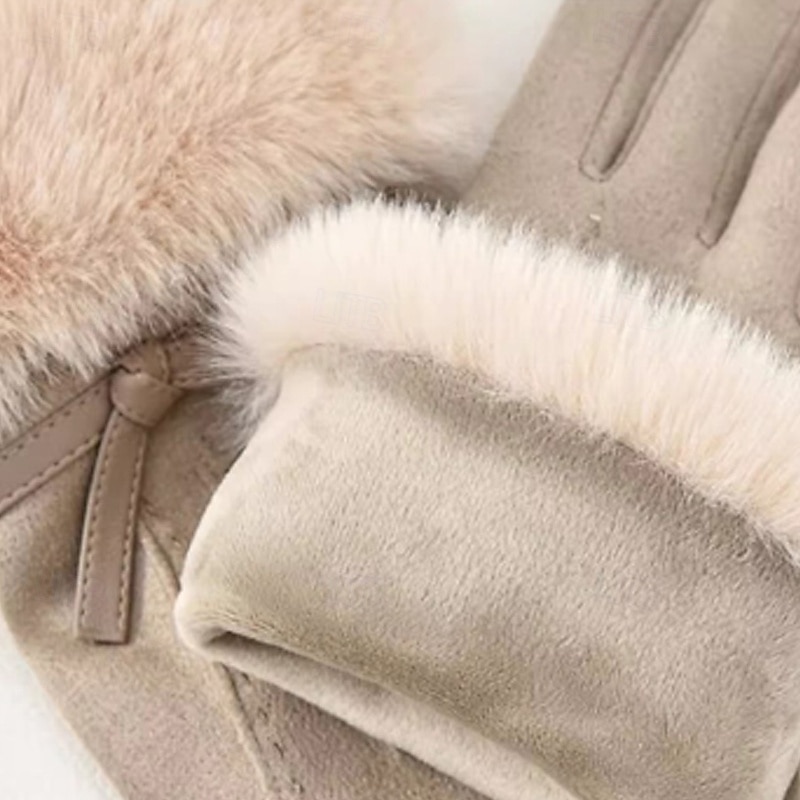 Жен. 1 пара С пальцами / Зимние Активный / Уличный стиль Перчатки - Полотняное плетение 2026 - $8.49 –P10